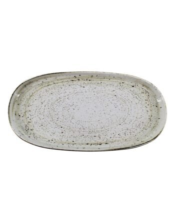Πιατέλα Πορσελάνης οβάλ Brown Pepper 34x22 cm