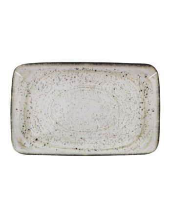 Πιατέλα Πορσελάνης παραλληλόγραμμη Carpaccio Brown Pepper 21x13 cm