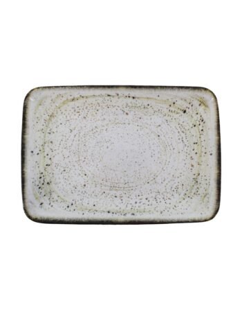 Πιατέλα Πορσελάνης παραλληλόγραμμη Carpaccio Brown Pepper 35x25 cm