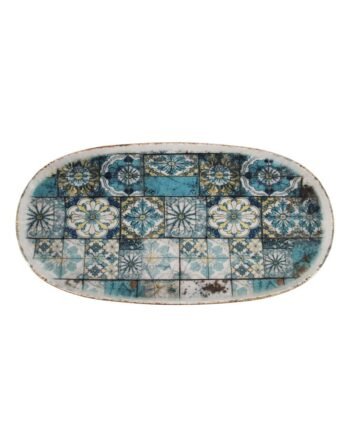 Πιατέλα Πορσελάνης οβάλ Tiles 30x15 cm