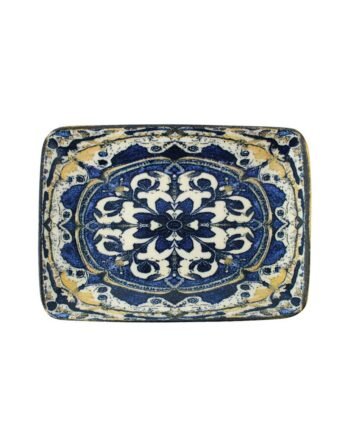 Πιατέλα Πορσελάνης παραλληλόγραμμη Carpaccio Arabesque 21x13 cm