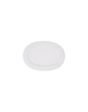 Πιατέλα Πορσελάνης οβάλ Rim Shape λευκή 35.5 cm