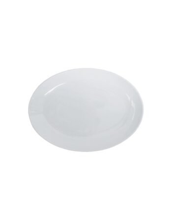 Πιατέλα Πορσελάνης οβάλ Bianca λευκή 32 cm