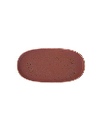 Πιατέλα Πορσελάνης οβάλ Elipse Rosa 30x15 cm
