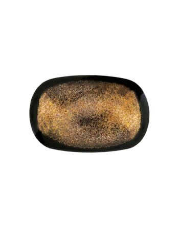 Πιατέλα Πορσελάνης οβάλ elips Golden Flakes 36 cm