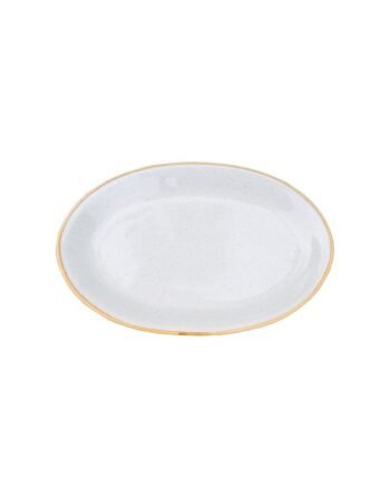 Πιατέλα οβάλ πορσελάνης Natural Beige 35 cm