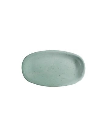 Πιατέλα Πορσελάνης οβάλ ταψάκι Flakes Turquoise 33.5x21.5 cm