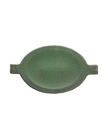 Πιάτο-καπάκι Πορσελάνης οβάλ Wings Olive 26 cm x 14 cm