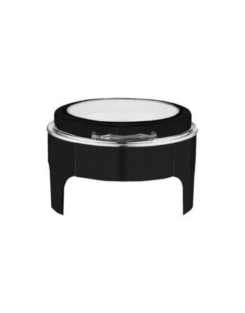 Μπεν Μαρί Inox Induction Black - υδραυλικό γυάλινο καπάκι στρόγγυλο — κωδ. 07-079