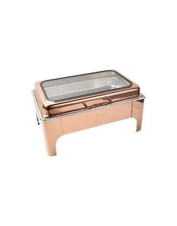 Μπεν Μαρί Inox Induction Copper - υδραυλικό γυάλινο καπάκι 1/1 — κωδ. 07-076
