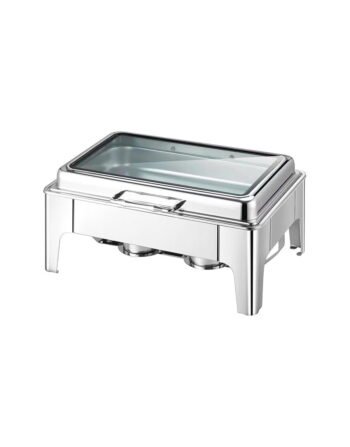 Μπεν Μαρί Inox Induction - υδραυλικό γυάλινο καπάκι 1/1 — κωδ. 07-060