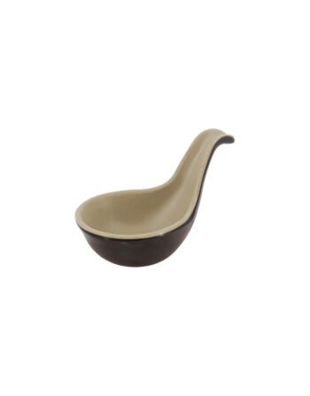 Μπωλ μελαμίνης για σάλτσα με χερούλι pottery brown 10.3x6.1x2.6 cm — κωδ. 12-505