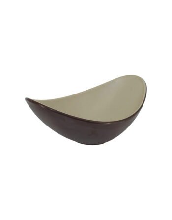 Μπωλ μελαμίνης οβάλ pottery brown 30.3x18x11.5 cm / 1030 ml — κωδ. 12-494