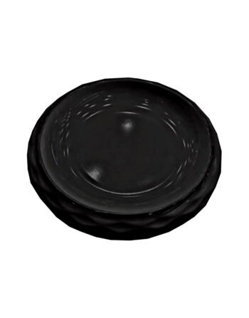 Μπωλ σχέδιο μελαμίνης μαύρο 21x23x6.5 cm — κωδ. 12-292