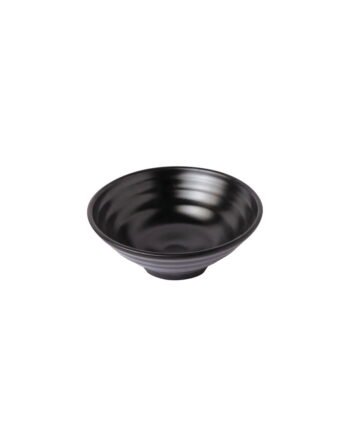 Μπωλ στρόγγυλο μελαμίνης μαύρο 22x8 cm — κωδ. 12-280