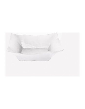 Μπωλ τετράγωνο βαθύ μελαμίνης λευκό 30.6x9.3 cm — κωδ. 12-441