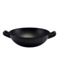 Μπωλ wok μελαμίνης χερούλι μαύρο 31.5×24.5×8 cm