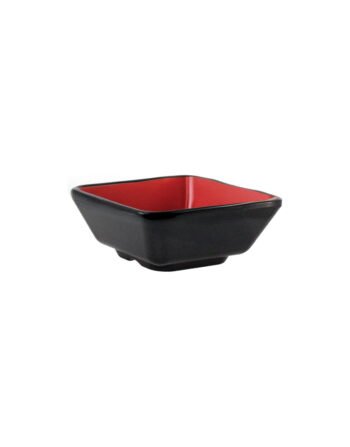Μπωλάκι μελαμίνης crimson black 7x7x3 cm — κωδ. 12-527