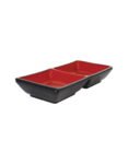 Μπωλάκι μελαμίνης διπλό crimson black 13.8×7.3×3 cm