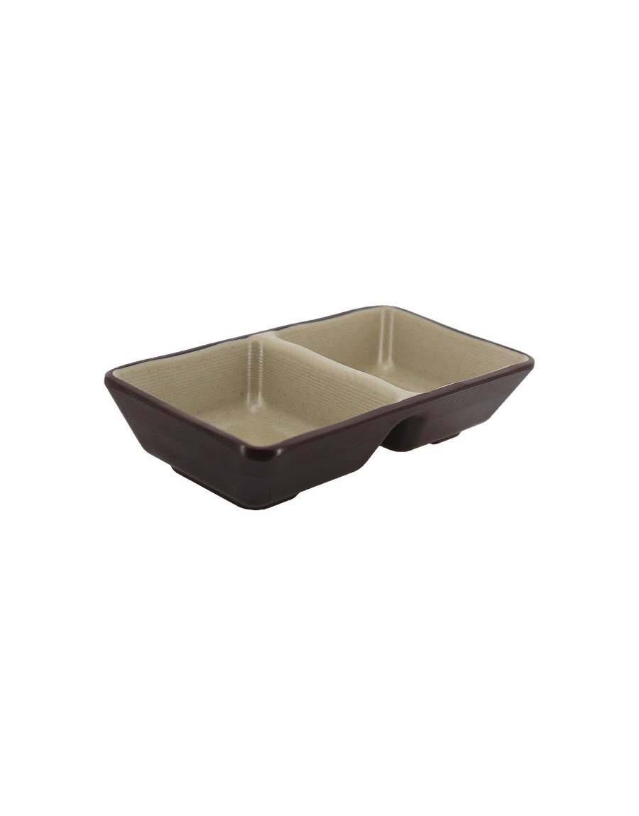 Μπωλάκι μελαμίνης διπλό pottery brown 13.8x7.3x3 cm Μπωλάκι μελαμίνης διπλό pottery brown 13.8x7.3x3 cm — κωδ. 12-519