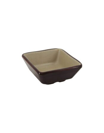 Μπωλάκι μελαμίνης pottery brown 7x7x3 cm — κωδ. 12-518