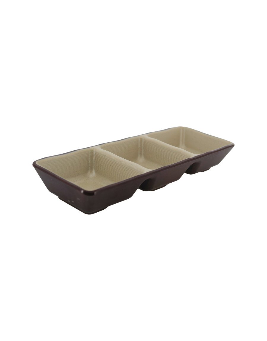 Μπωλάκι μελαμίνης τριπλό pottery brown 20x7.2x3 cm Μπωλάκι μελαμίνης τριπλό pottery brown 20x7.2x3 cm — κωδ. 12-520