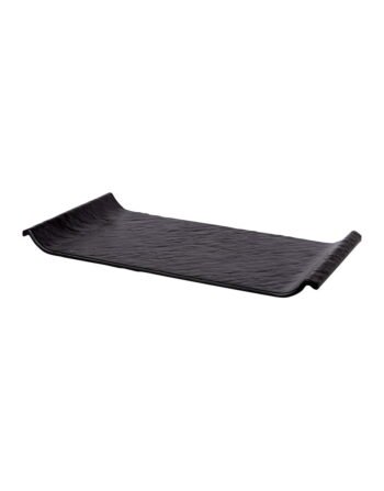 Δίσκος μελαμίνης ορθογώνιος μαύρος 36x20x1.5 cm — κωδ. 12-346