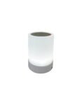 Επιτραπέζιο φωτιστικό επαναφορτιζόμενο silver matte Φ 10×13 cm