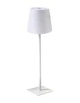 Επιτραπέζιο φωτιστικό επαναφορτιζόμενο white matte Φ 11×35 cm