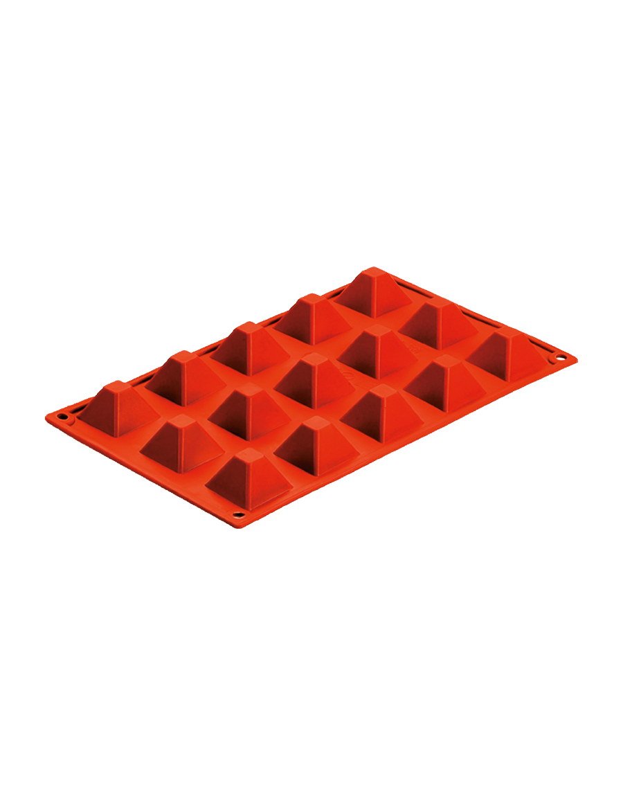 Καλούπι ζαχαροπλαστικής σιλικόνης 15x20 ml πυραμίδες 30x17.5x2.3 cm Καλούπι ζαχαροπλαστικής σιλικόνης 15x20 ml πυραμίδες 30x17.5x2.3 cm — κωδ. 10-245