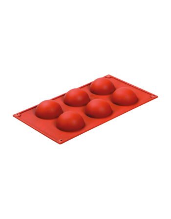 Καλούπι ζαχαροπλαστικής σιλικόνης 6x60 ml στρόγγυλο 30x17.5x2.7 cm — κωδ. 10-240