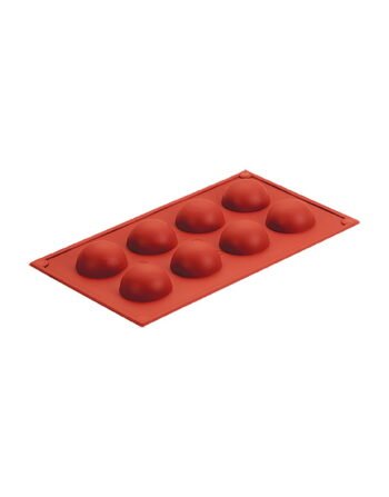 Καλούπι ζαχαροπλαστικής σιλικόνης 8x30 ml στρόγγυλο 30x17.5x2 cm — κωδ. 10-241