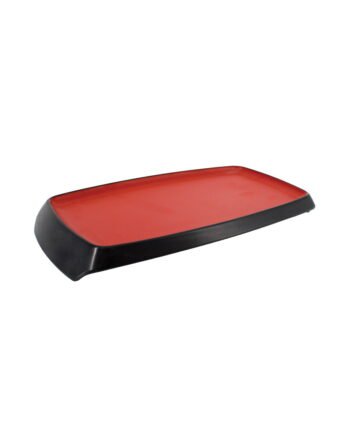 Πιατέλα μελαμίνης παραλληλόγραμμη crimson black 31.8x16.3x3 cm — κωδ. 12-538