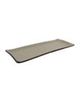 Πιατέλα μελαμίνης παραλληλόγραμμη pottery brown 39.5×15.4×2.1 cm