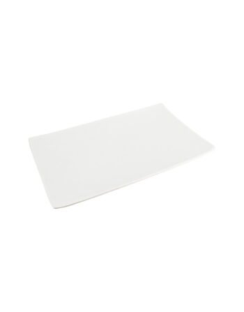 Πιατέλα ορθογώνια μελαμίνης λευκή 50x29.5x3 cm — κωδ. 12-439