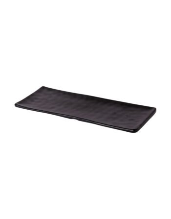 Πιατέλα ορθογώνια μελαμίνης μαύρη 28.6x11.2x1.7 cm — κωδ. 12-307