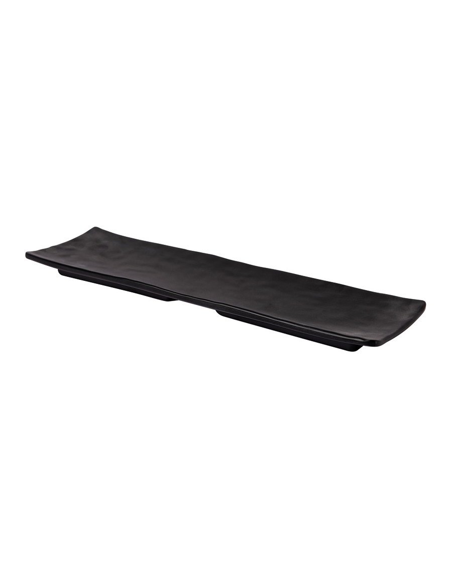 Πιατέλα ορθογώνια μελαμίνης μαύρη 36.8x10.7x2.1 cm Πιατέλα ορθογώνια μελαμίνης μαύρη 36.8x10.7x2.1 cm — κωδ. 12-310