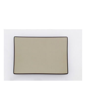 Πιάτο μελαμίνης pottery brown 39.5x27x3.4 cm — κωδ. 12-484