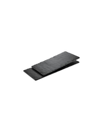 Πλατώ μελαμίνης ορθογώνιο μαύρο 50x24.8x1.7 cm — κωδ. 12-319