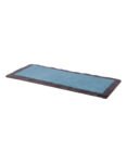 Πλατώ ορθογώνιο μελαμίνης σιέλ-καφέ rustic 45.8×20.8×1.7 cm