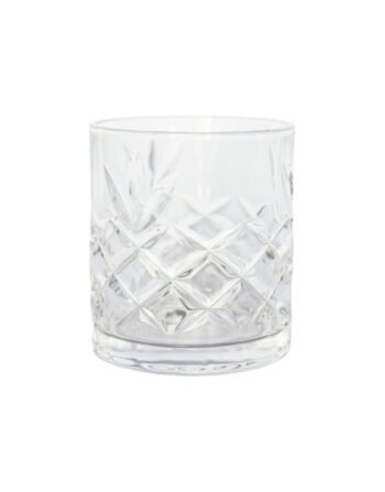 Ποτήρι σκαλιστό Diamond χαμηλό 315 ml — κωδ. 10-036