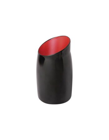 Σαλτσιέρα μελαμίνης crimson black 12x22 cm — κωδ. 12-545