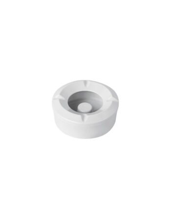 Τασάκι αντιανεμικό μελαμίνης λευκό 10.5x4.5 cm — κωδ. 12-385