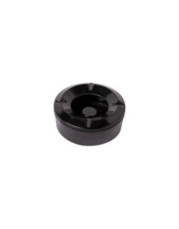 Τασάκι αντιανεμικό μελαμίνης μαύρο 10.5x4.5 cm — κωδ. 12-386