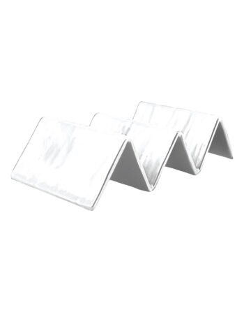 Βάση μελαμίνης κυματιστή λευκή 20x10x5 cm — κωδ. 12-552