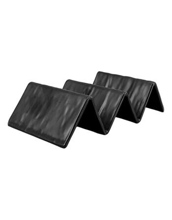 Βάση μελαμίνης κυματιστή μαύρη 20x10x5 cm — κωδ. 12-551